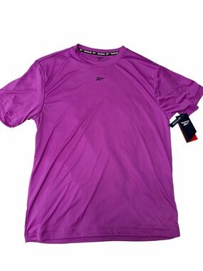 Reebok Men’s Short Sleeve Athletic Tee - Magenta